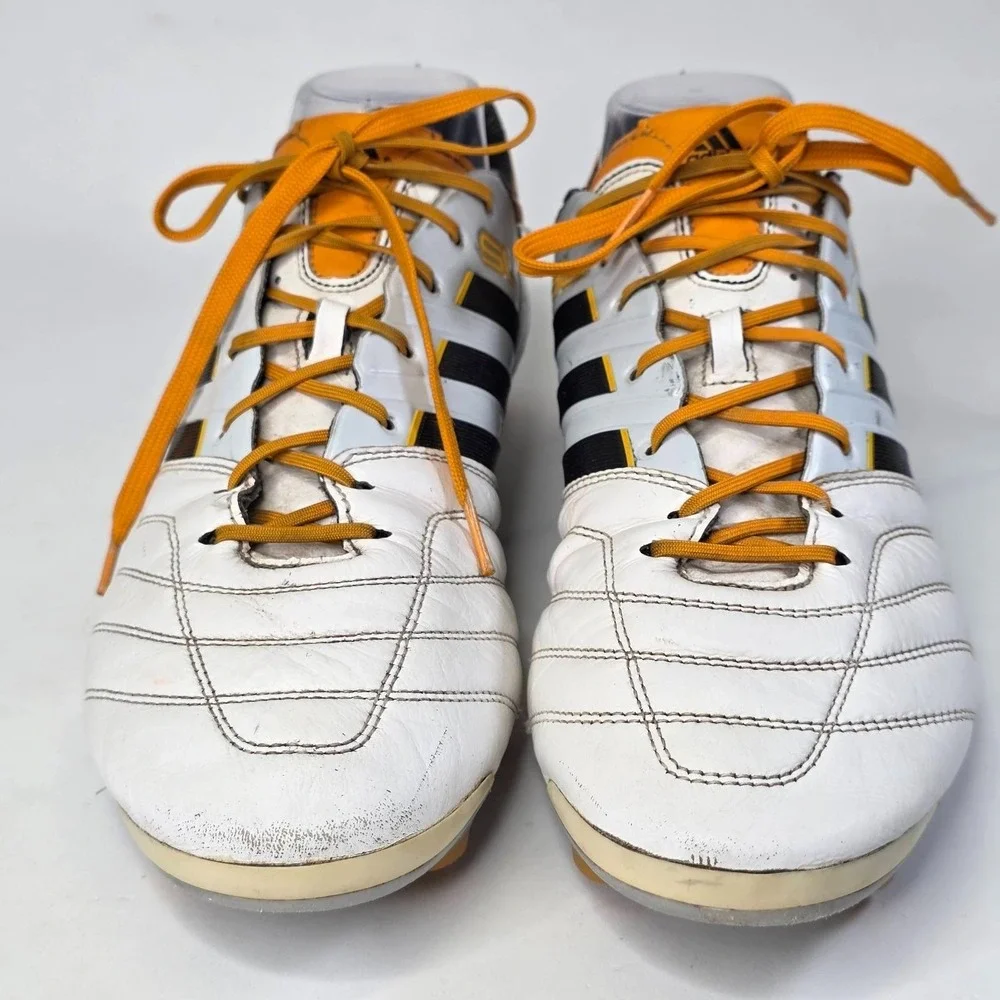 Adidas Adipure 11Pro Sprint Frame Men's Soccer Cleats Size 10.5 White Leather